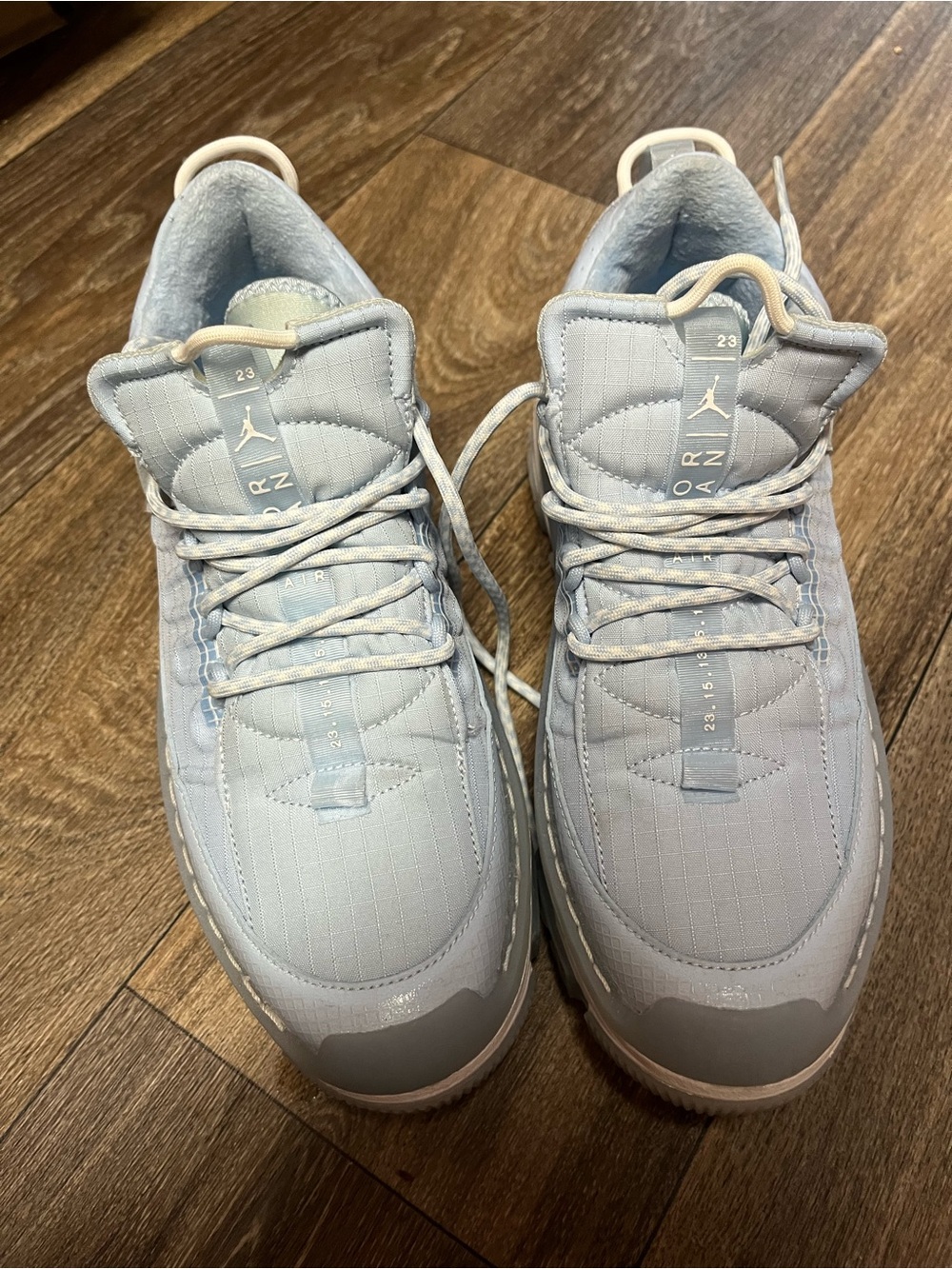 Nike Air Jordan Light Blue and White Low-Top Sneakers - Women’s 7